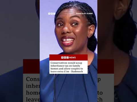 Kemi Badenoch says Tories would scrap inheritance tax on family homes. #BBCNews