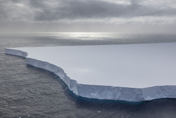 The world’s largest iceberg that sparked collision fears with tiny British island