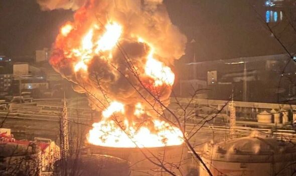 Russia burns as massive oil refinery and Moscow targeted in new wave of attacks