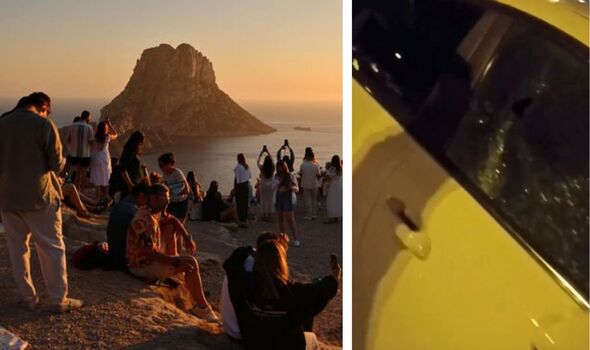 Chaos in Spain as tourist haters on beautiful islands smash cars and block off viewpoint