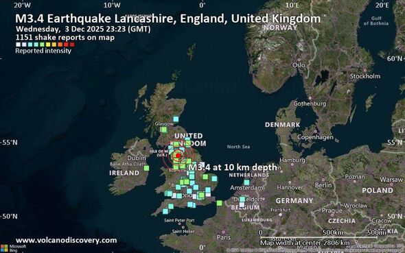 Hundreds of Brits left terrified as ‘houses shake’ after shock earthquake