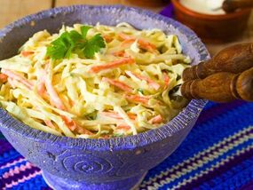 Coleslaw will be much tastier if you replace mayonnaise with 1 better ingredient instead