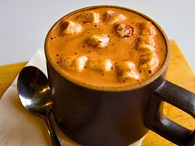 Hot chocolate is tastier if you sprinkle 1 common ingredient while cooking
