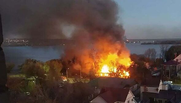 Russia burning as Ukraine launches massive blitz on Putin’s ‘Doomsday’ jet factory